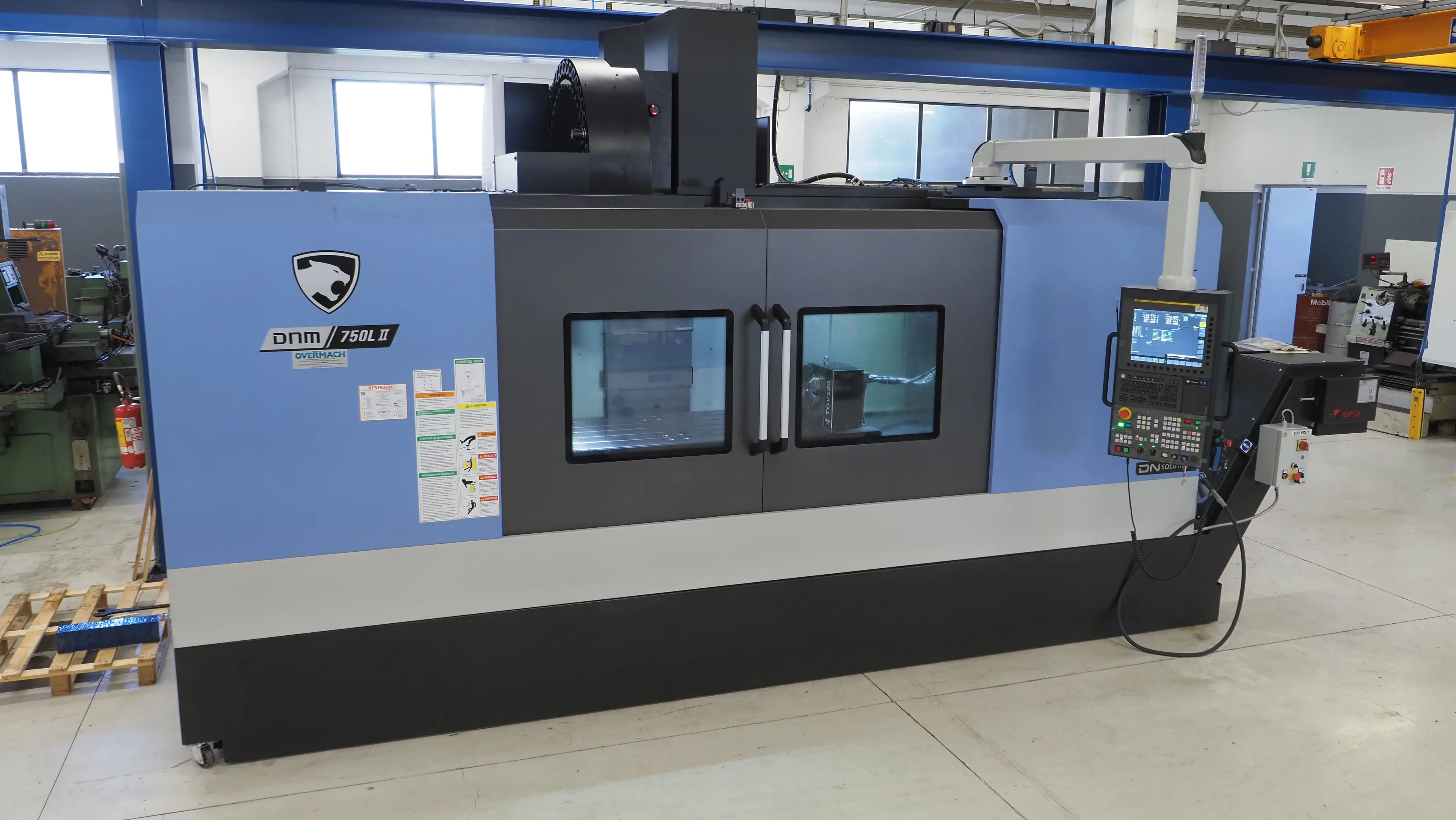 Centro di lavoro installato nell'officina GMT